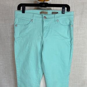 NWOT Nine West Vintage America Collection - matchstick skinny chinos - seafoam!